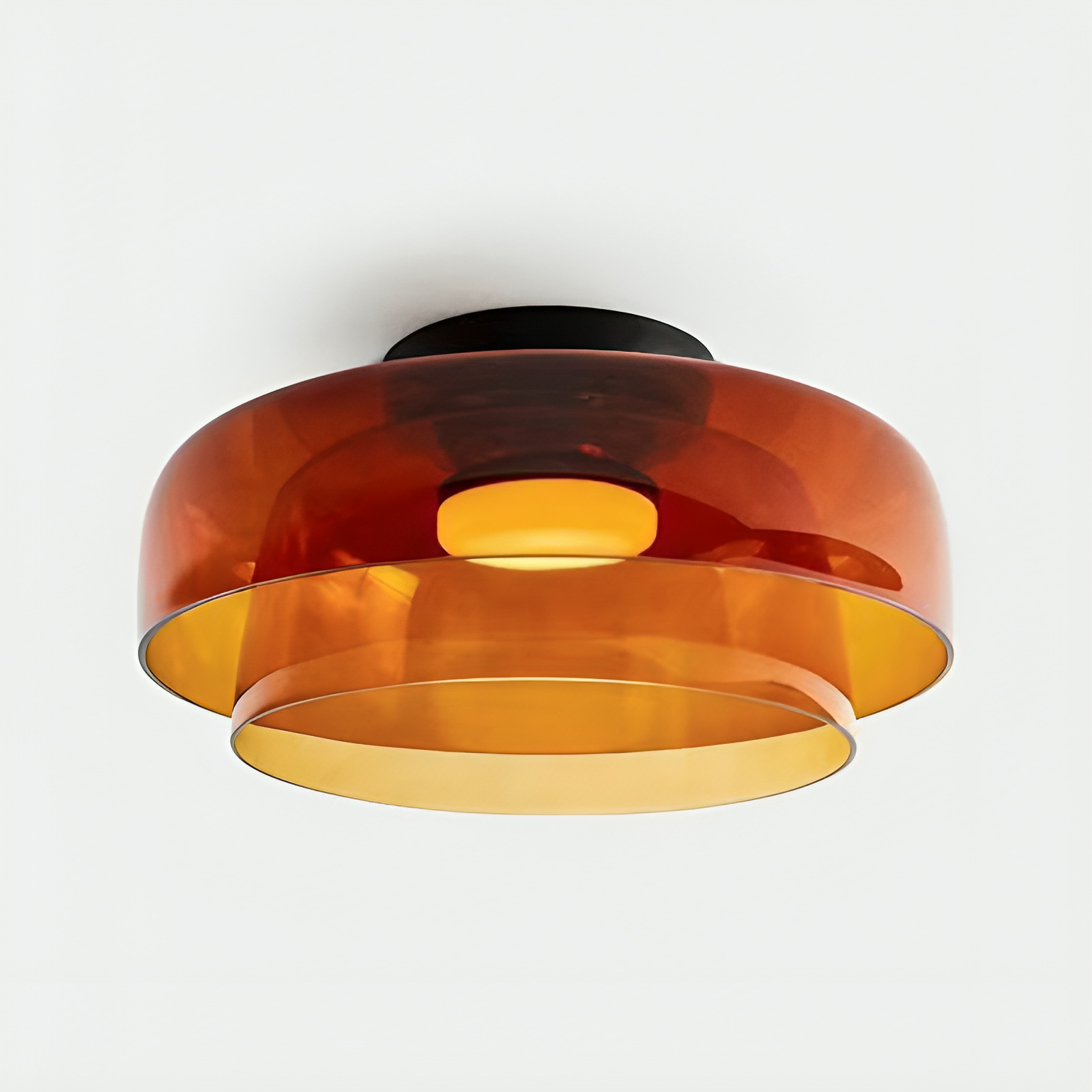 Nordic Bauhaus Glass Layered Pendant Light