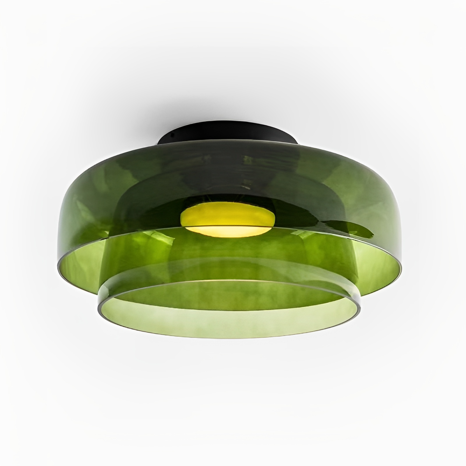 Nordic Bauhaus Glass Layered Pendant Light