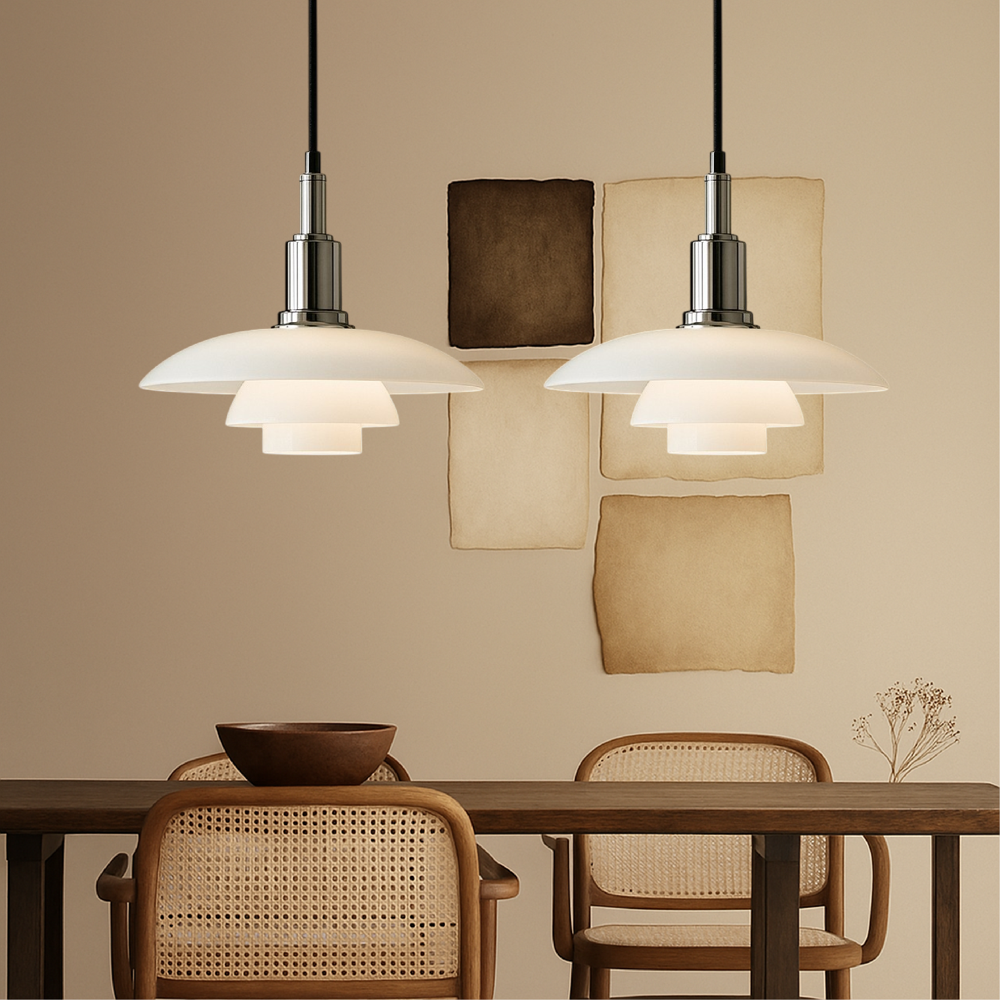 Danish Multi-Layer Pendant Light