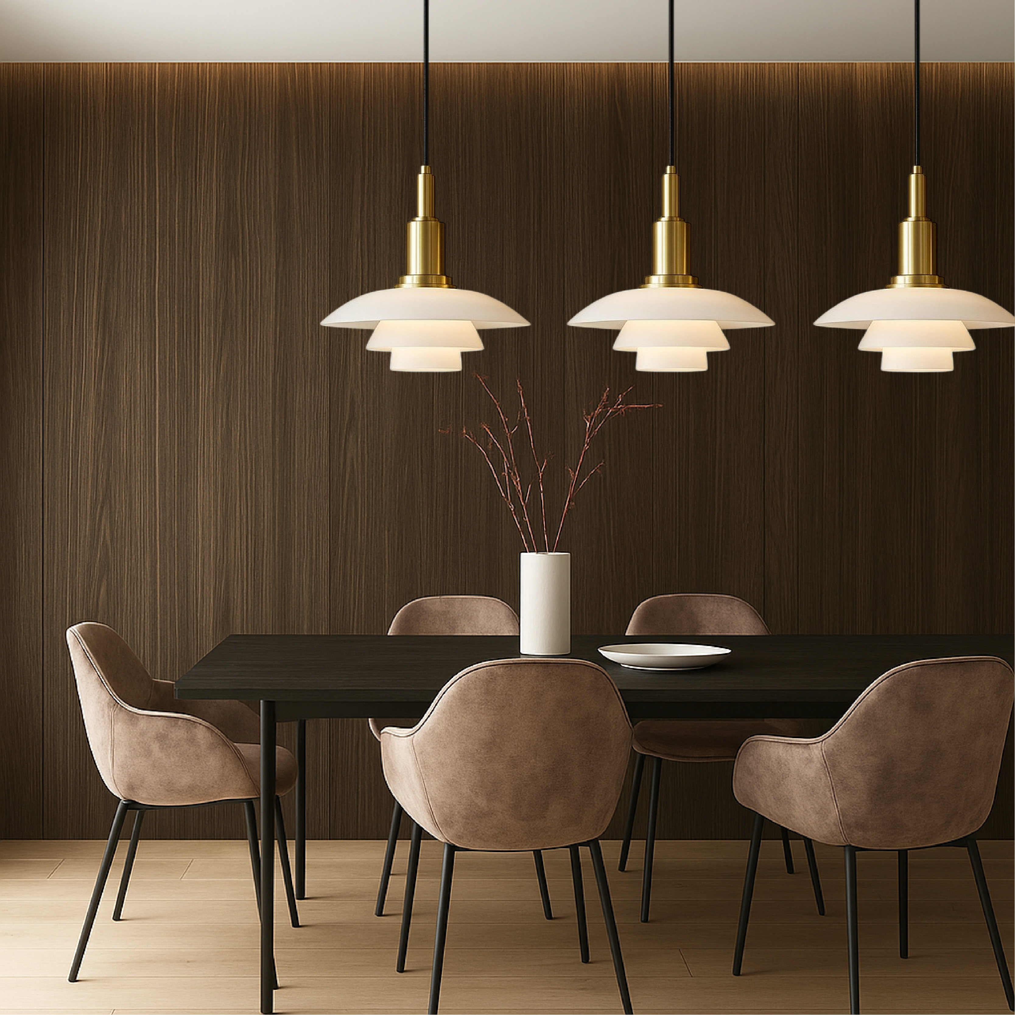Danish Multi-Layer Pendant Light