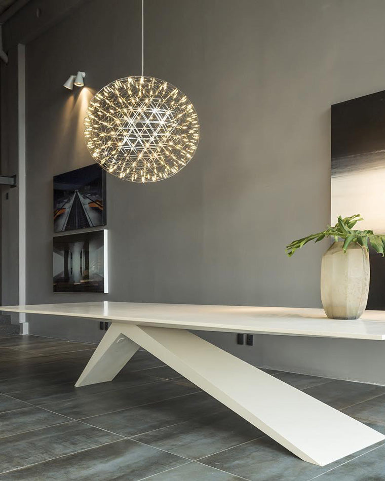 Designer LED Sphere Chandelier with Adjustable Height