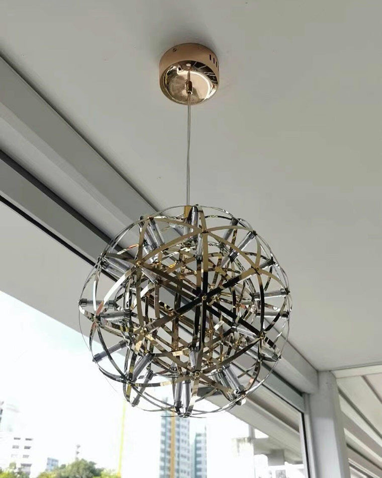 Designer LED Sphere Chandelier with Adjustable Height