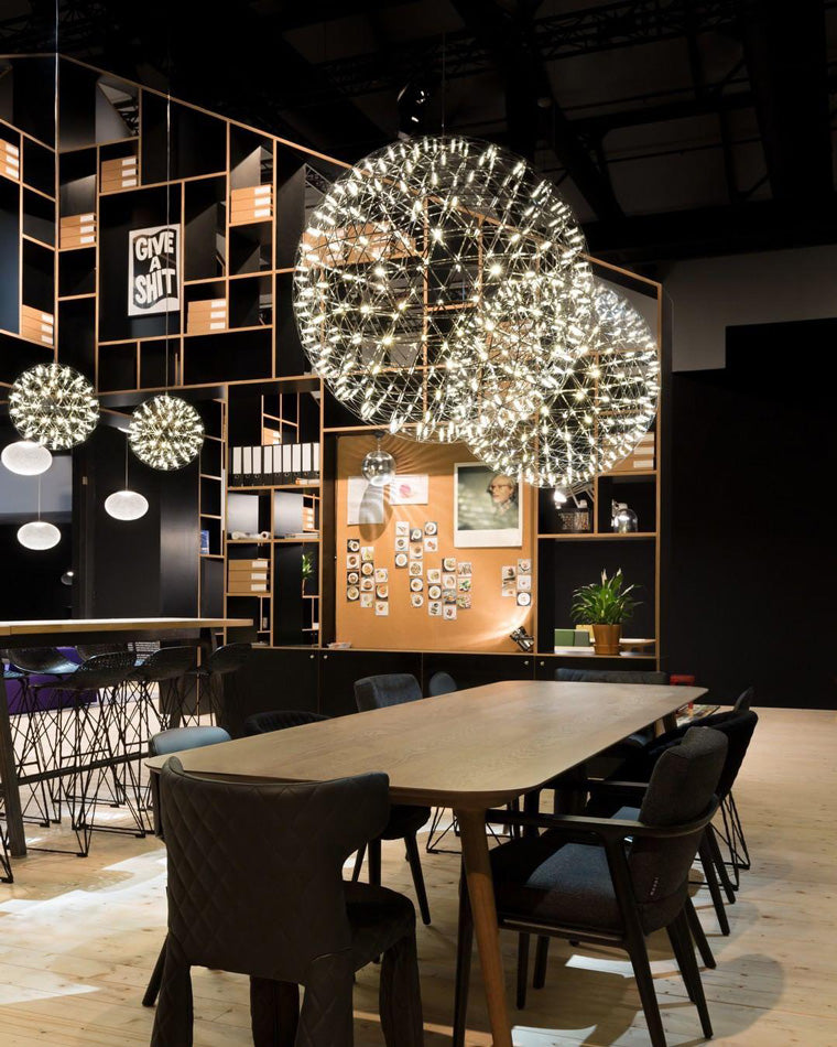 Designer LED Sphere Chandelier with Adjustable Height