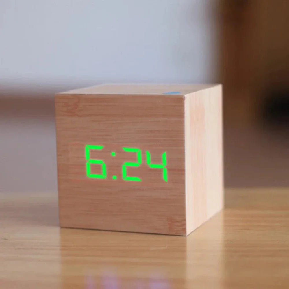 Compact Mini LED Digital Alarm Clock