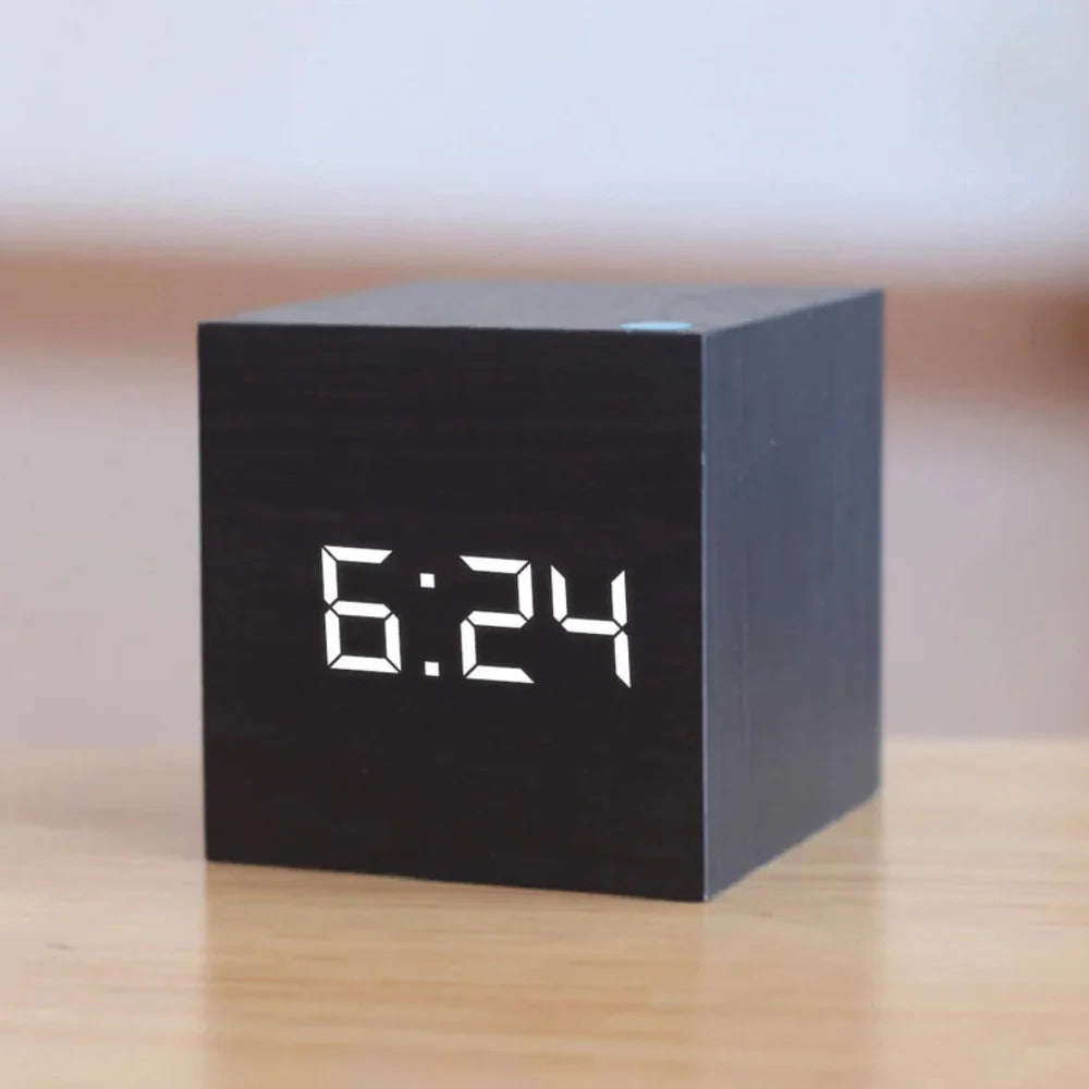 Compact Mini LED Digital Alarm Clock