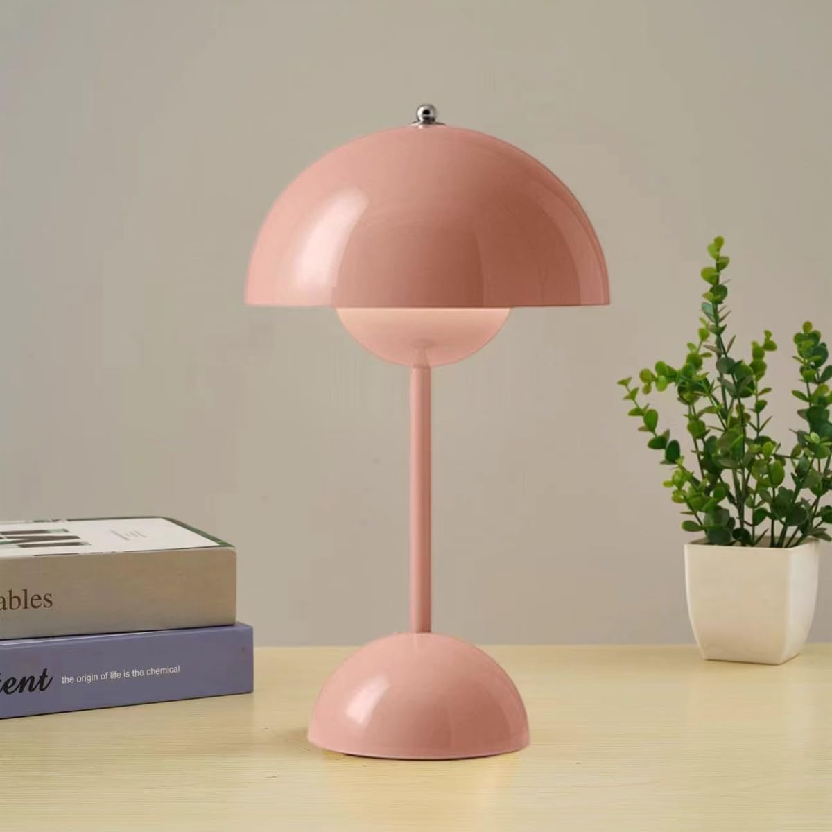 Dome shaped mushroom desk lamp
