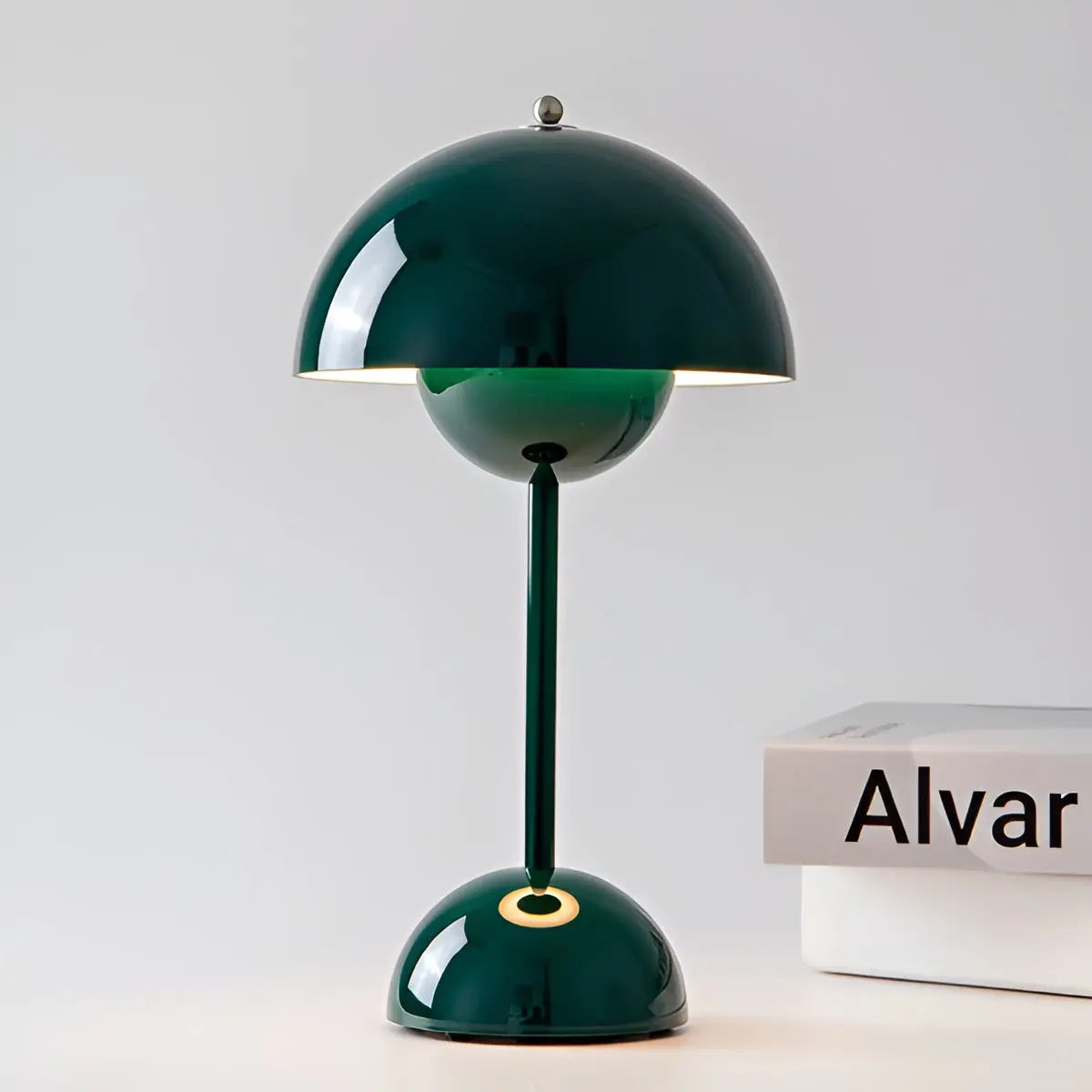 Dome shaped mushroom desk lamp