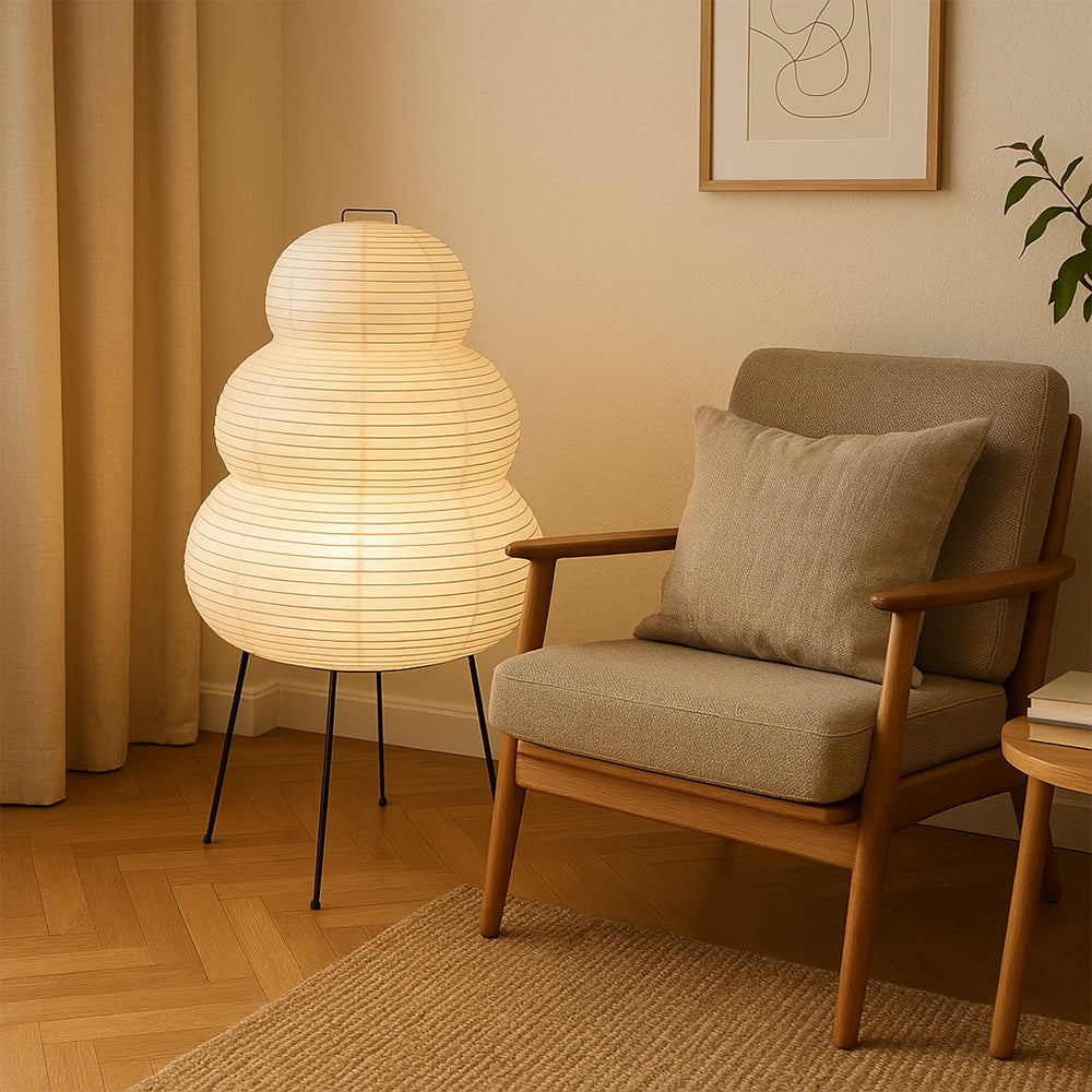 Japanese Rice Paper Floor Lamp