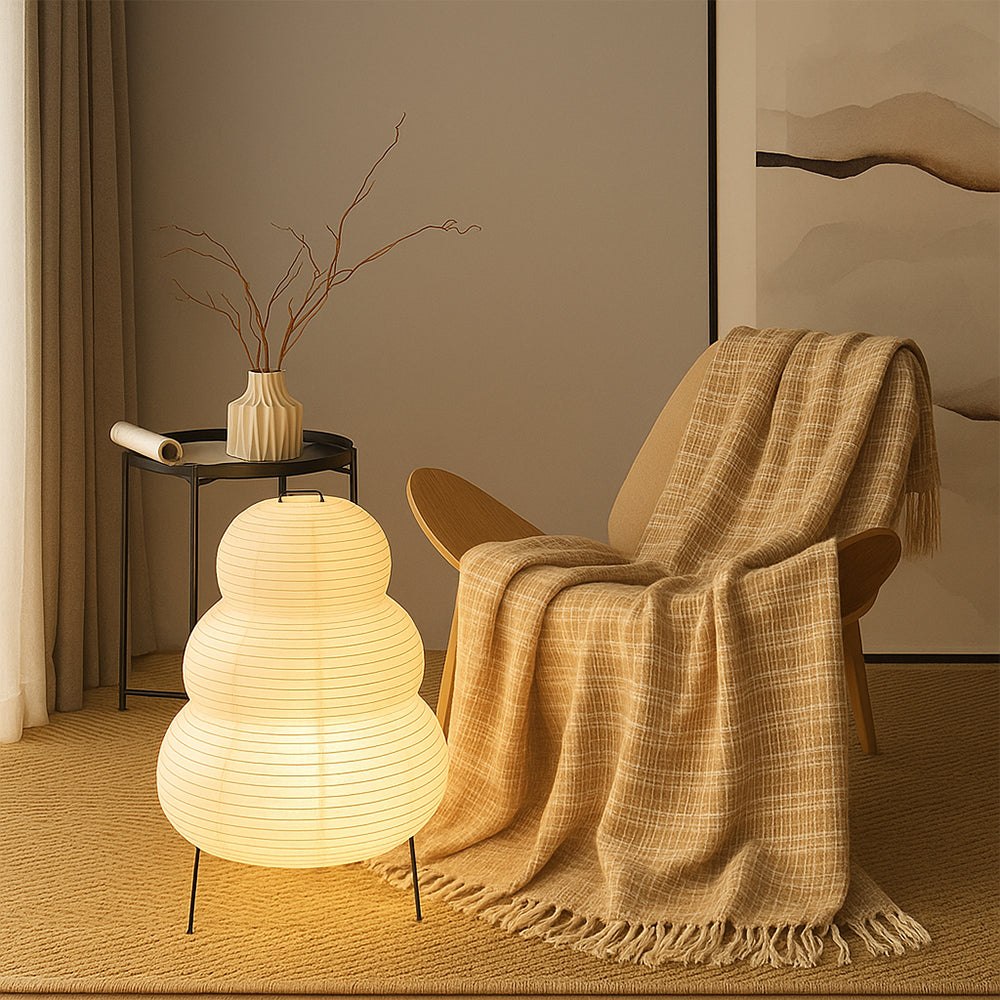 Japanese Rice Paper Floor Lamp