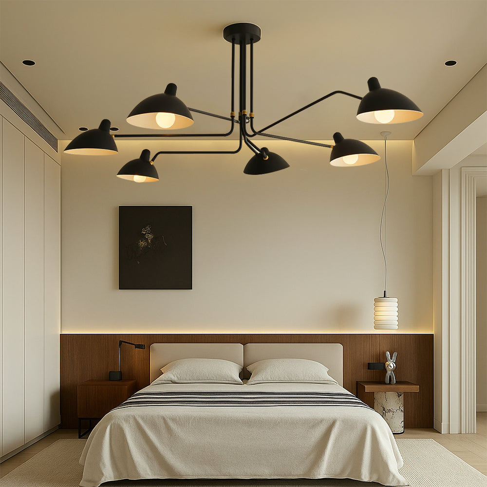 Mouille-Style Multi-Arm Ceiling Light