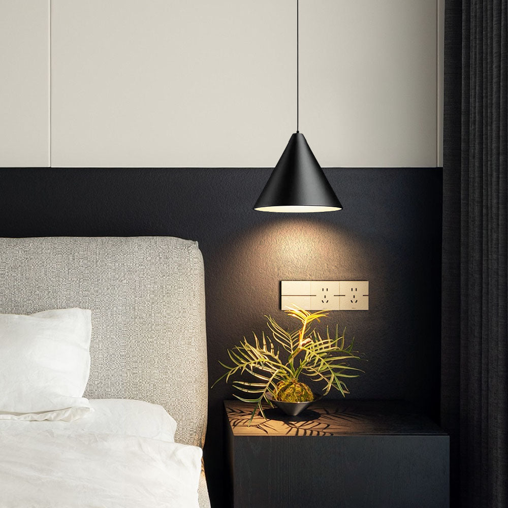 Modern Black Cone Pendant Lamp