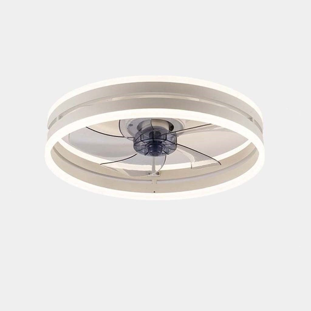 Ronde Plafondventilator Licht Met LED Ring En Drie Bladen