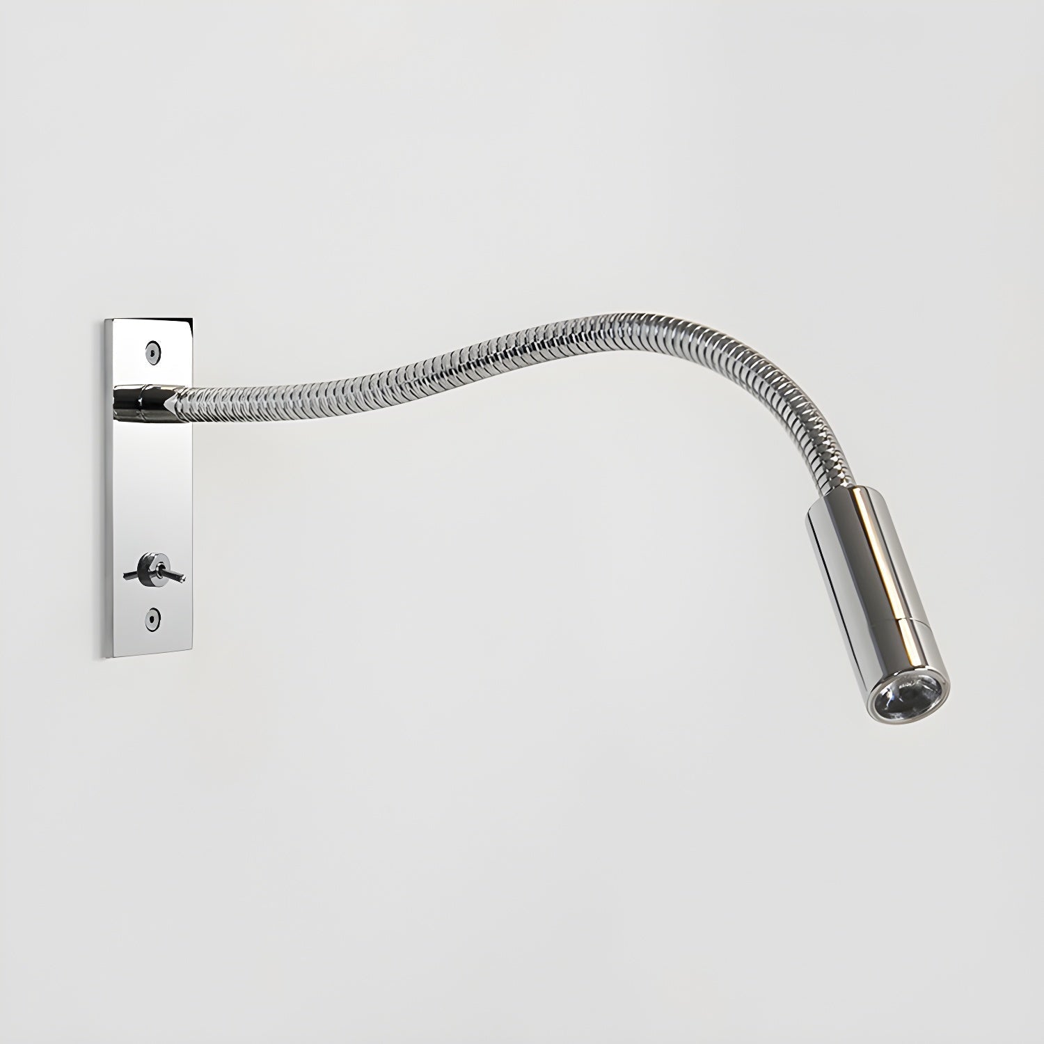 Adjustable Gooseneck Metal Wall Lamp with Cylindrical Head