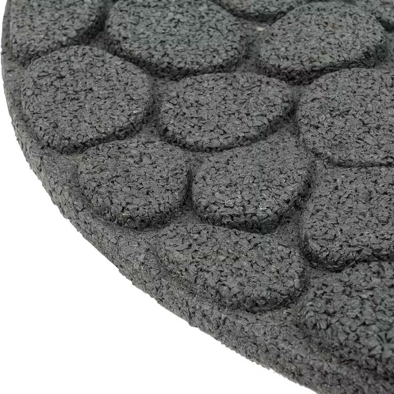 Four Pack Outdoor Round Rubber Stepping Stones