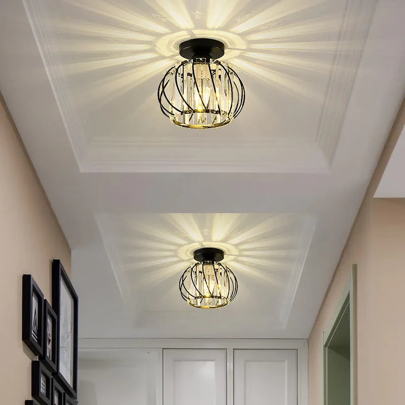 Glass Pendant Ceiling Light Bedside Light for Living Room