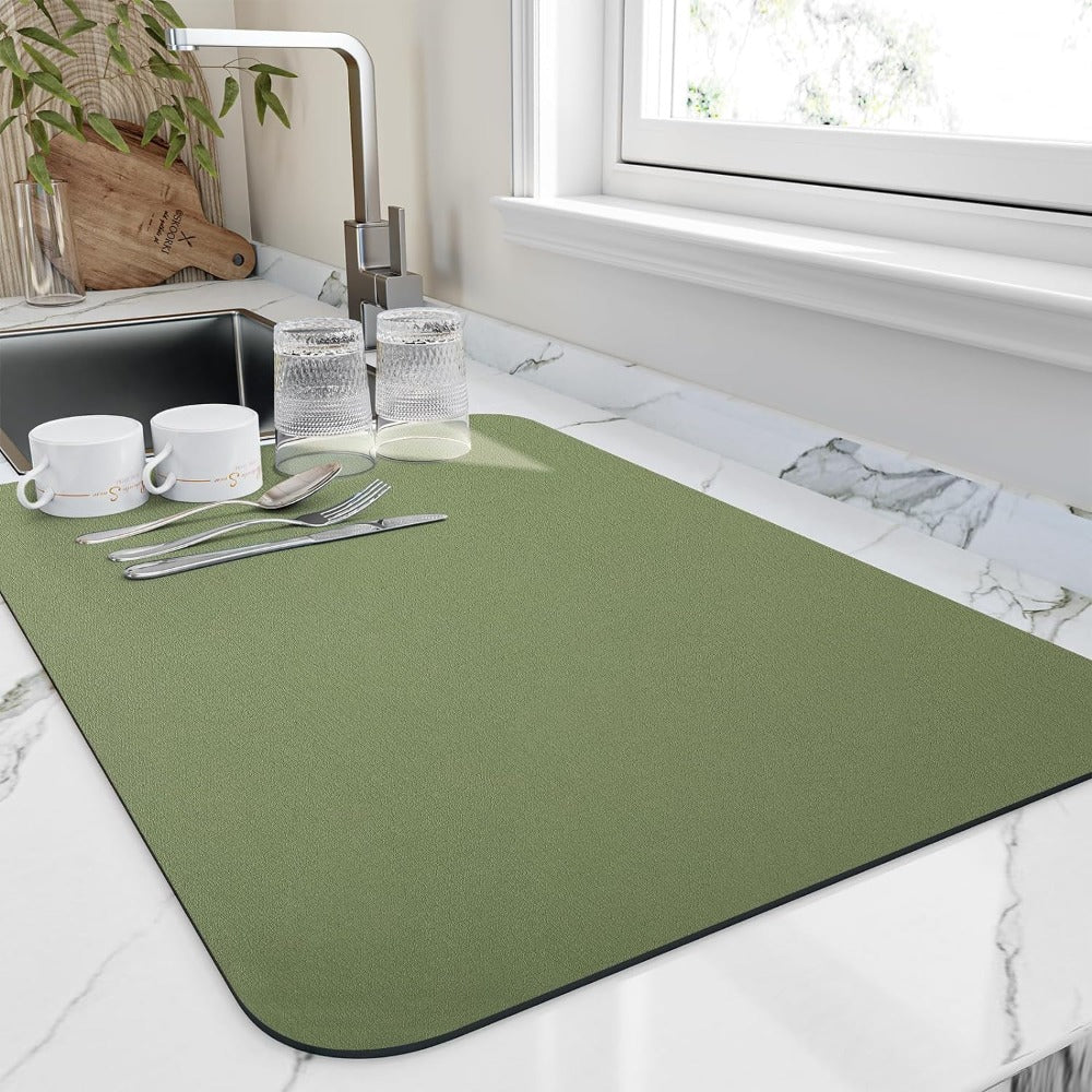 Kitchen Drying Mat Water Absorbent Dish Drying Pad