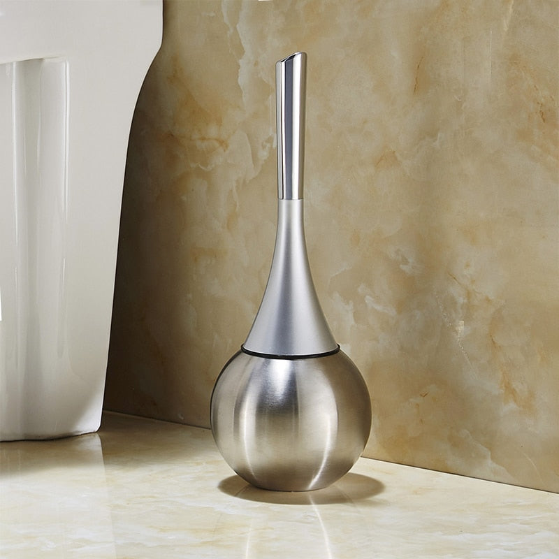 Toilet Brush with Holder Modern Bathroom Cleaning Brush Set