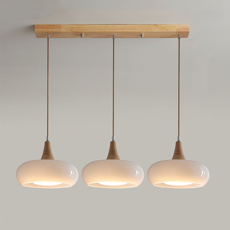 Amber Wood Accent Pendant Light