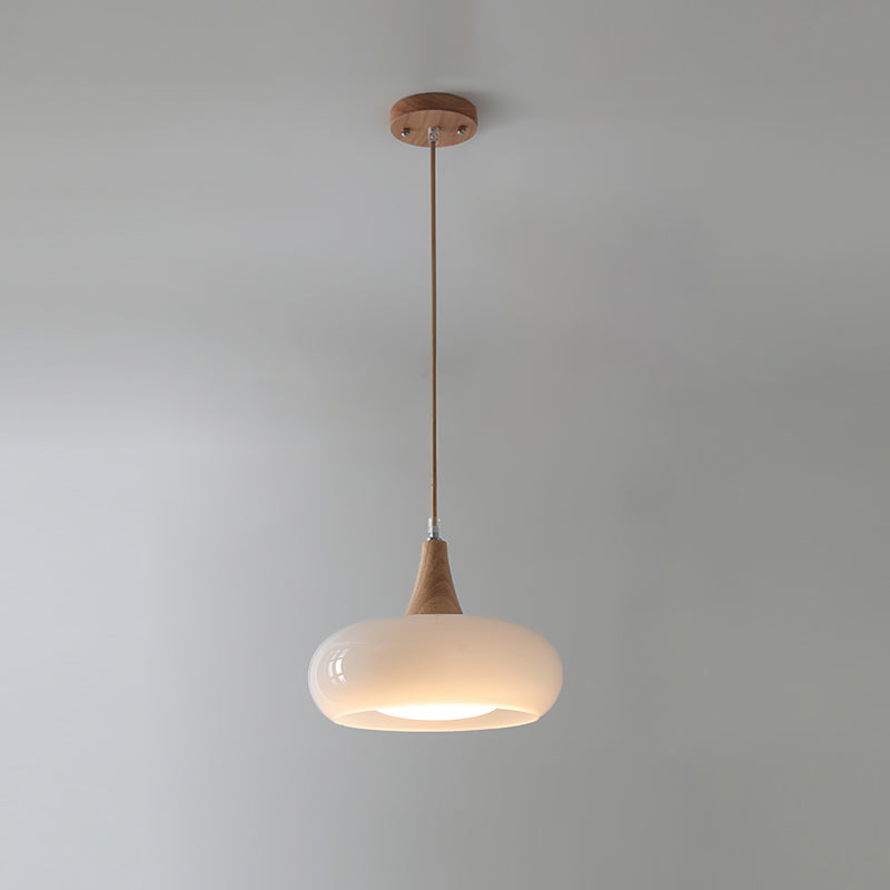 Amber Wood Accent Pendant Light
