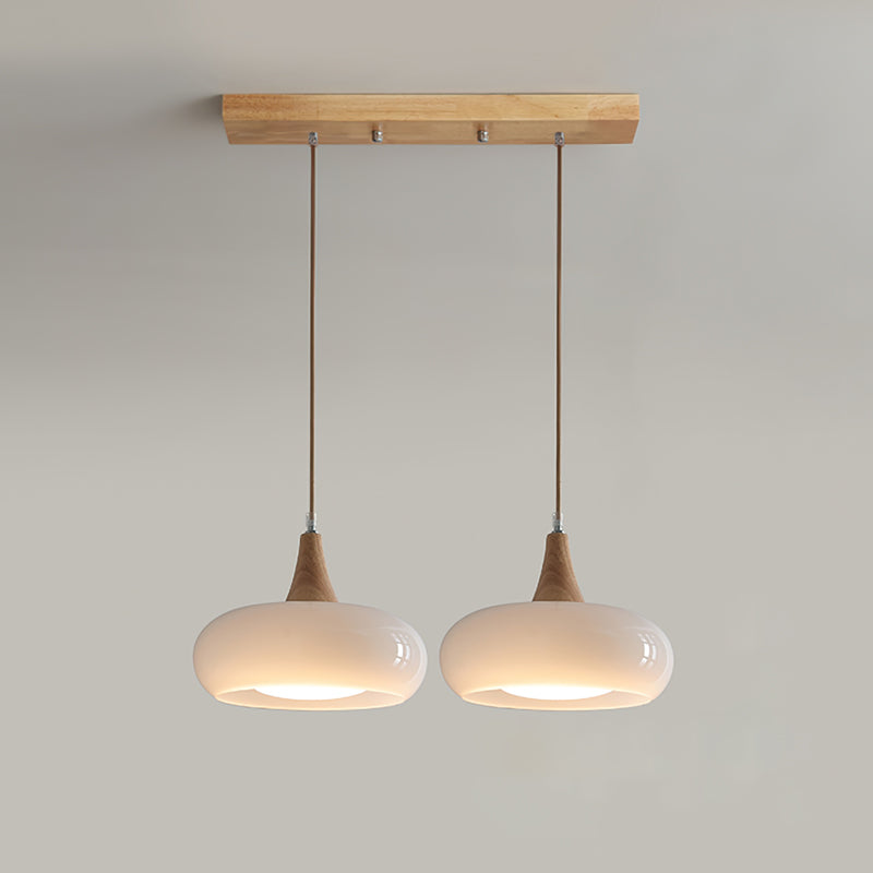 Amber Wood Accent Pendant Light