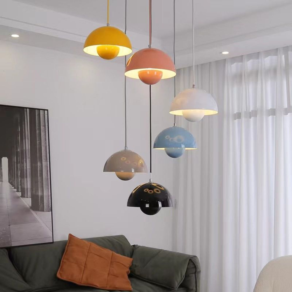 Half-Dome Multicolor Pendant Chandelier