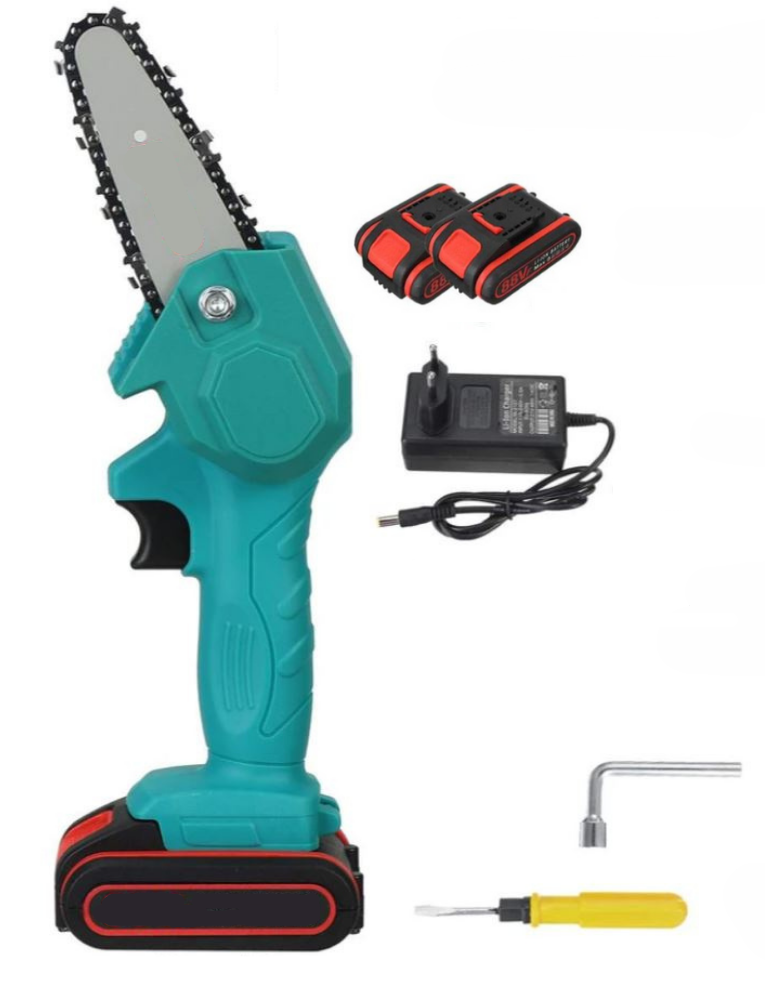 Draadloze Mini Kettingzaag Accu Aangedreven Handheld Kettingzaag