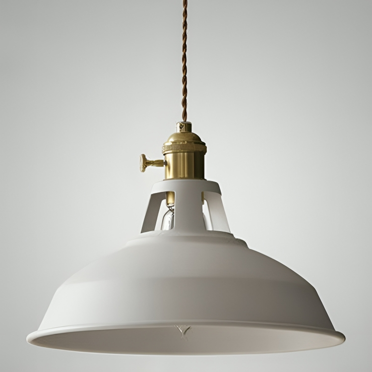 Hanglamp met gekleurde metalen kap