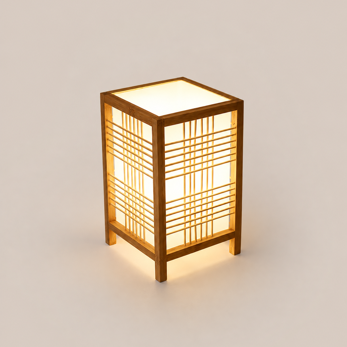 Lampe de table japandi à l’éclairage doux pour la chambre