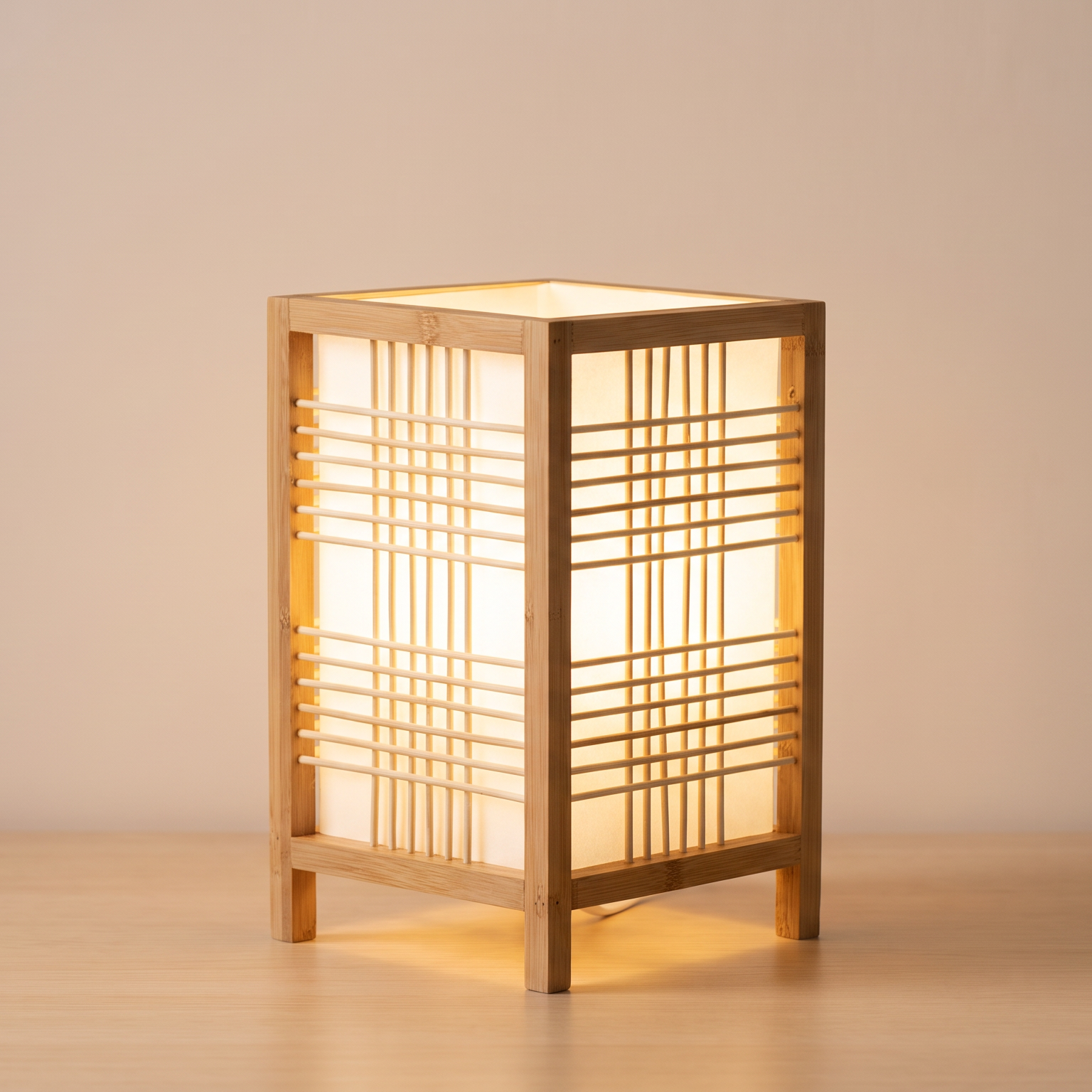 Lampe de table japandi à l’éclairage doux pour la chambre