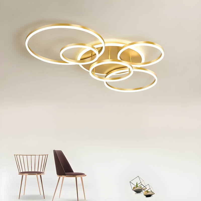 Modern Multi-Ring LED Ceiling Light