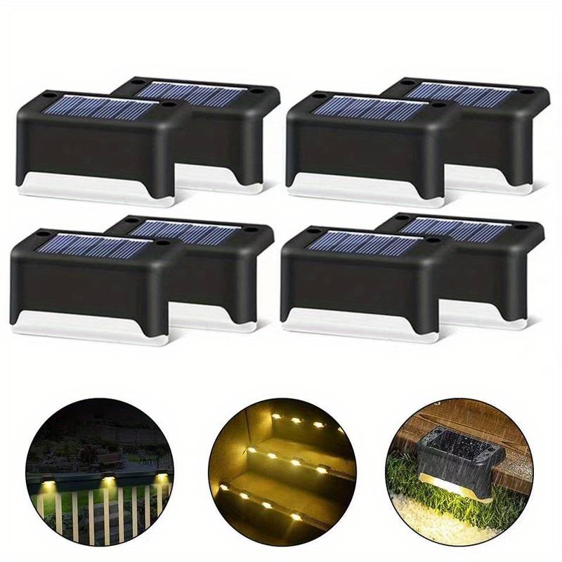 Solar Powered LED Outdoor Wall Lights for Fence Mounting