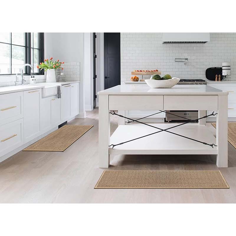 Woven Kitchen Floor Mat With Non Slip Rubber Backing