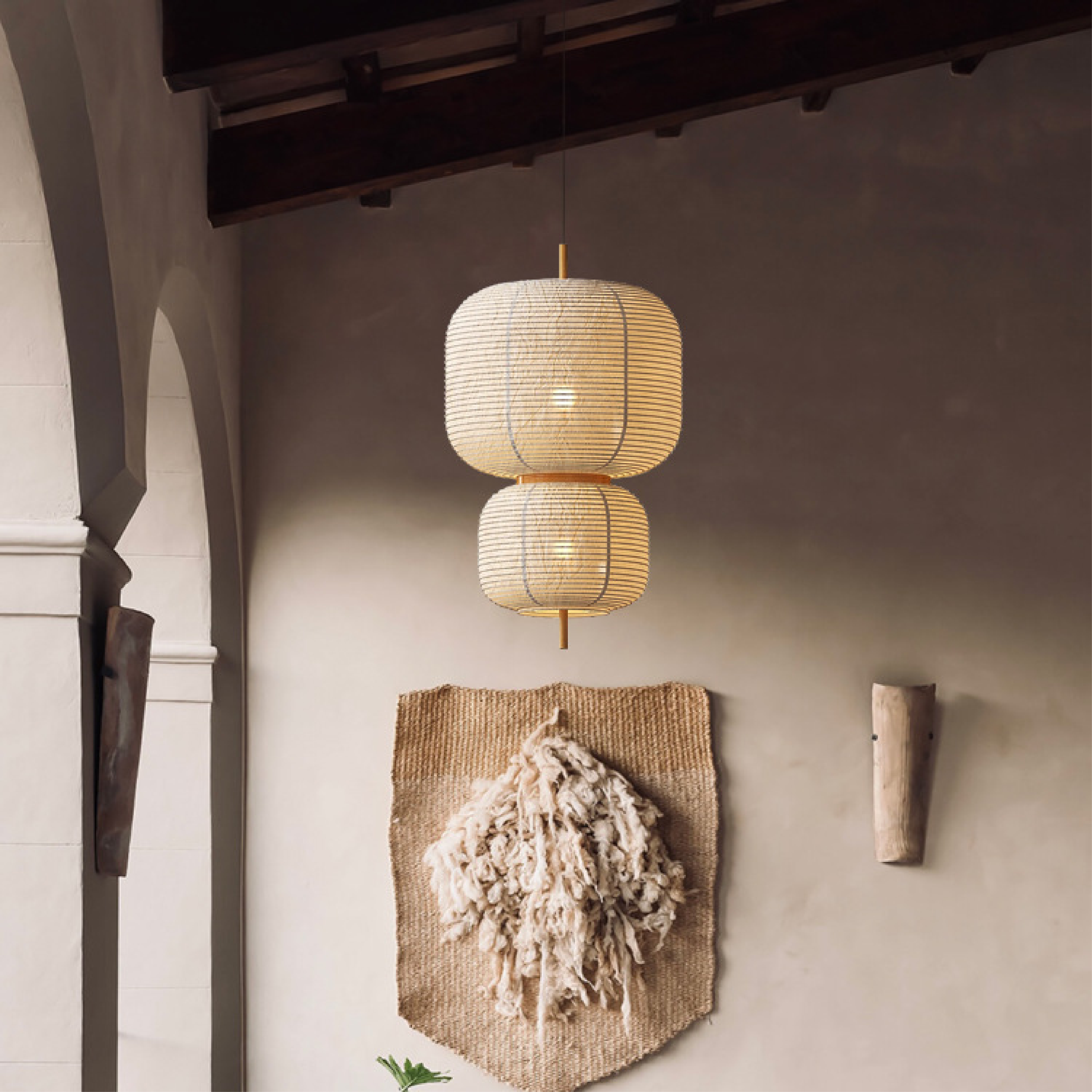 Japanse rijstpapier hanglamp