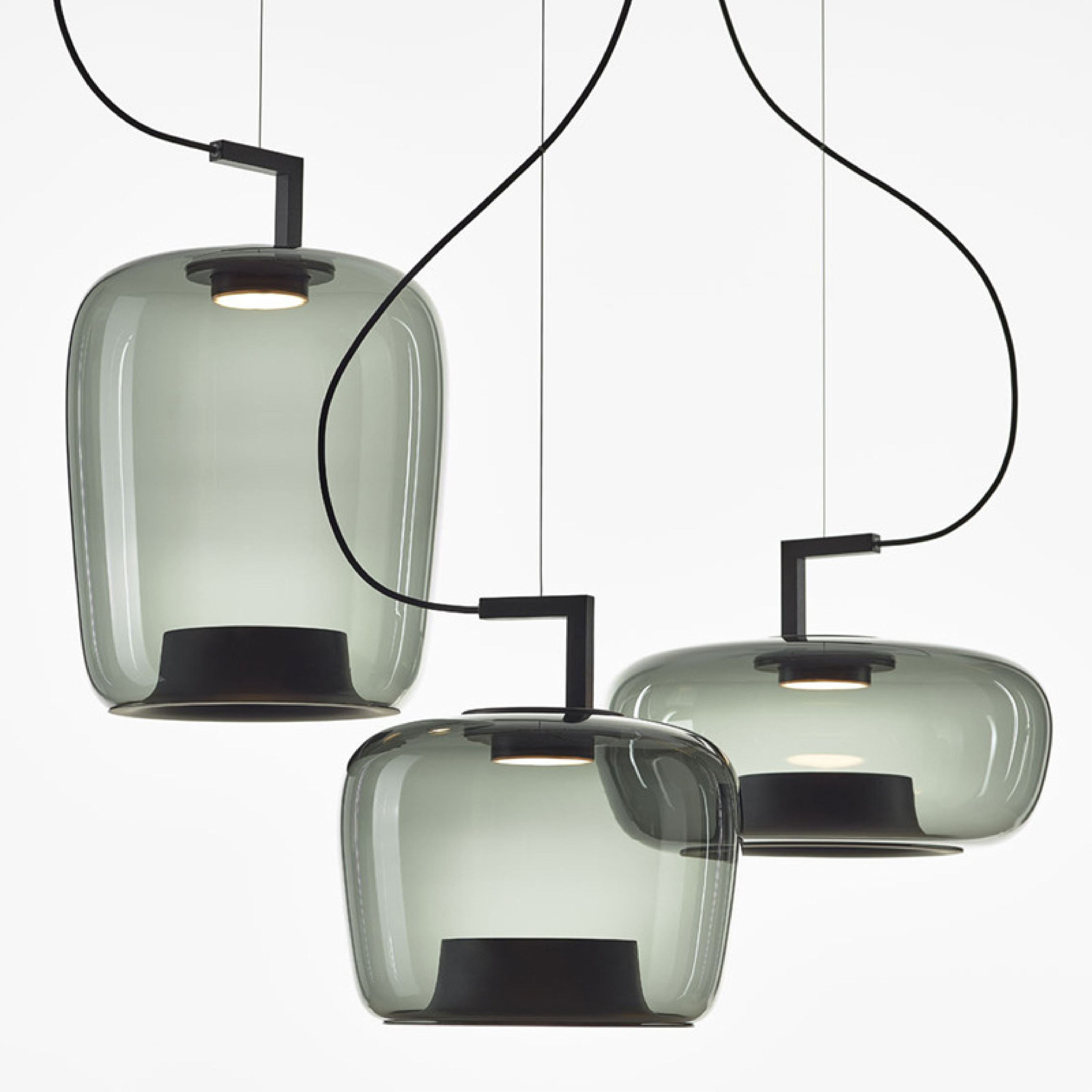 Contemporary Glass Hanging Lamp