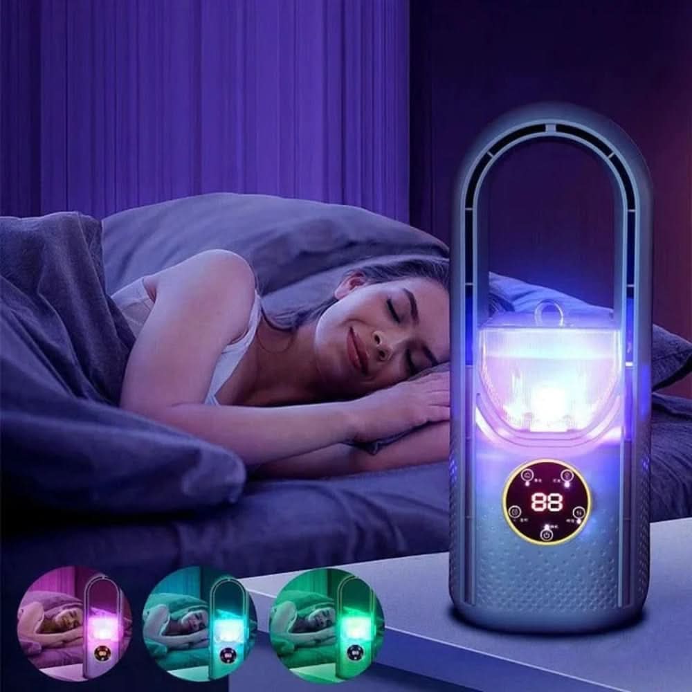 Bladeless Tower Air Cooler – Ultra-Quiet Fan for Bedroom & Home Office
