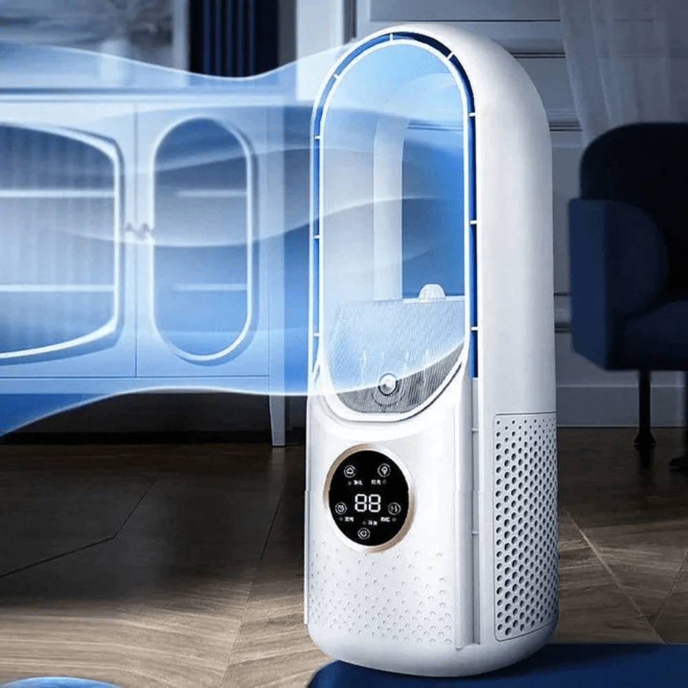Bladeless Tower Air Cooler – Ultra-Quiet Fan for Bedroom & Home Office