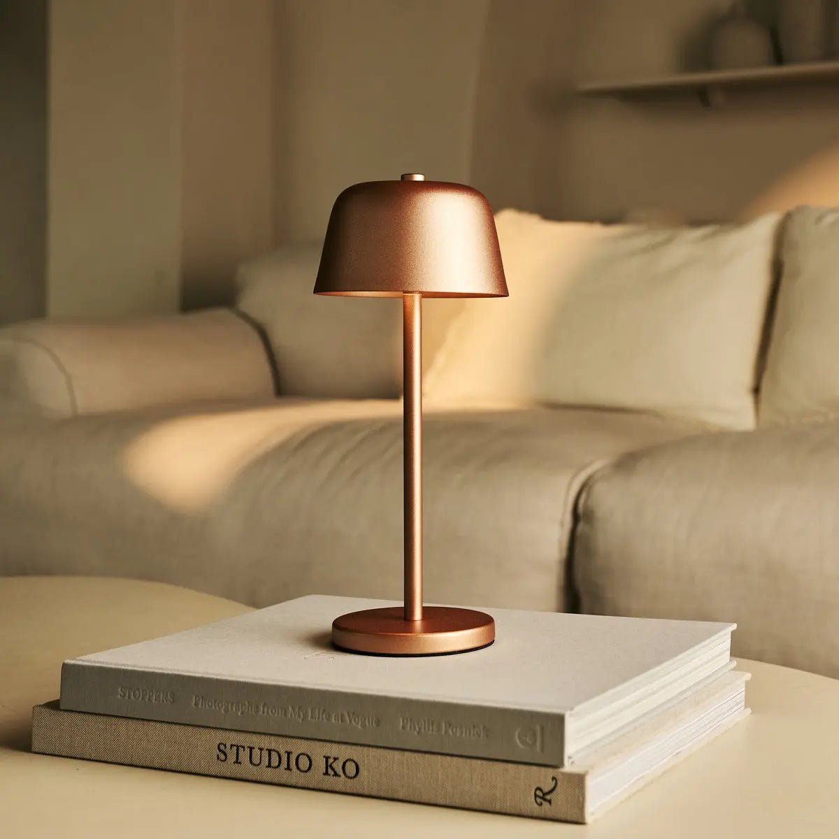 Rechargeable Table Lamp Cordless Metal Base