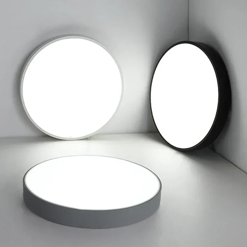 Round LED Ceiling Light with Metal Frame