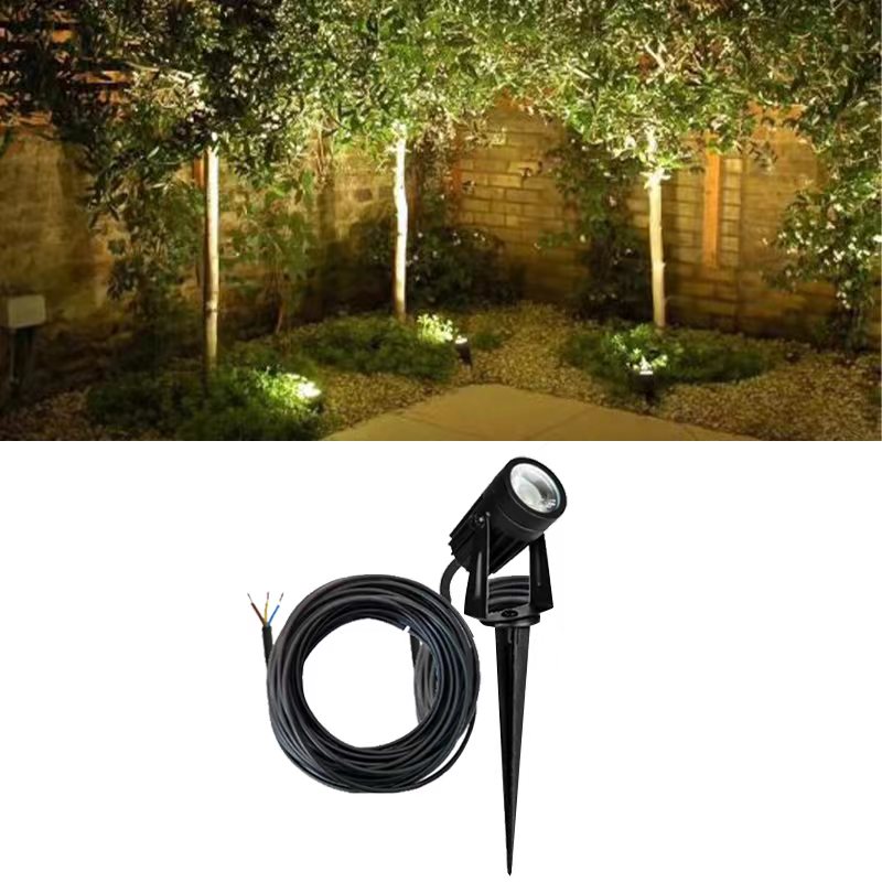 LED garden spotlight with ground spike