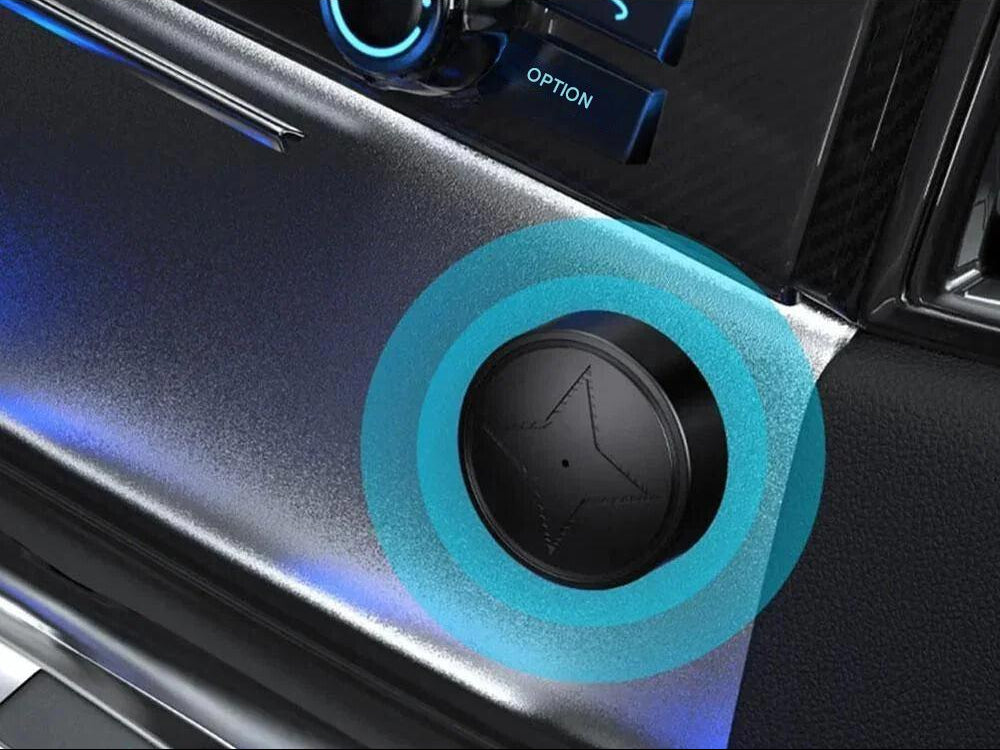 Magnetic GPS Tracker With Compact Round Black Casing