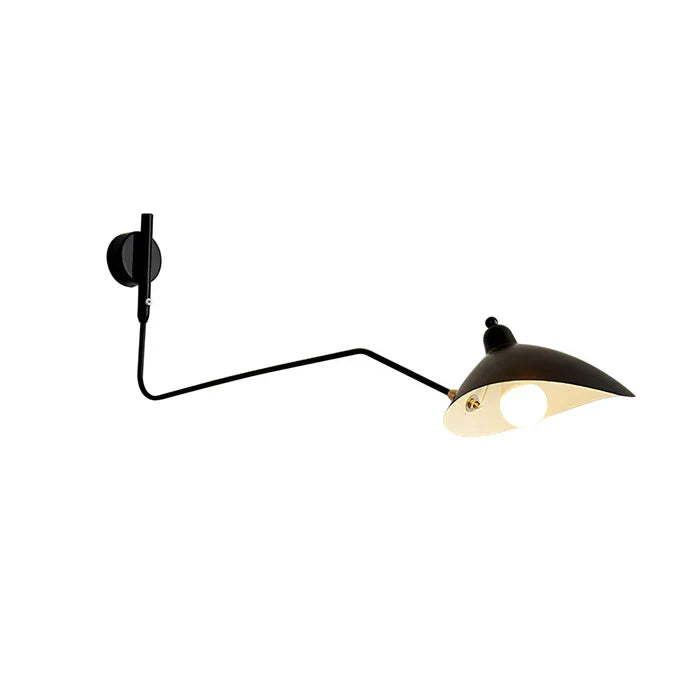 Wall Lamp with Dual Adjustable Arm for Reading and Accent Light