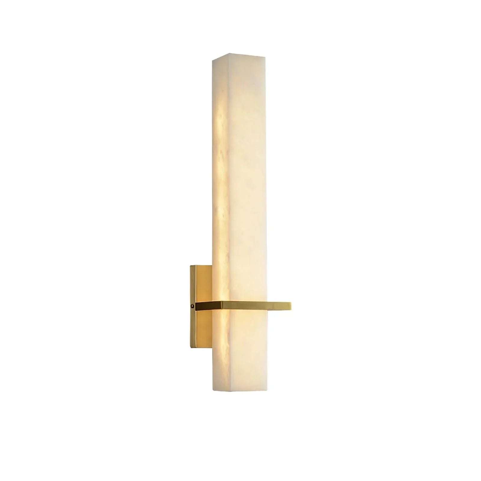Modern Alabaster Wall Lamp Brass LED Indoor Wall Light Fixture