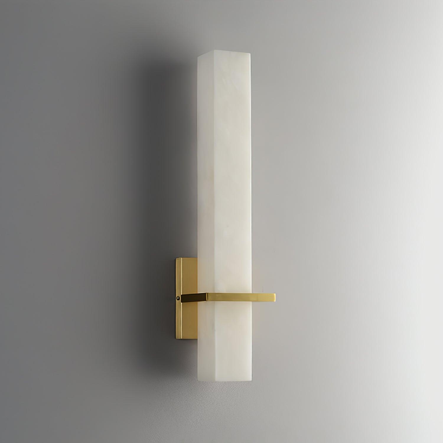 Modern Alabaster Wall Lamp Brass LED Indoor Wall Light Fixture