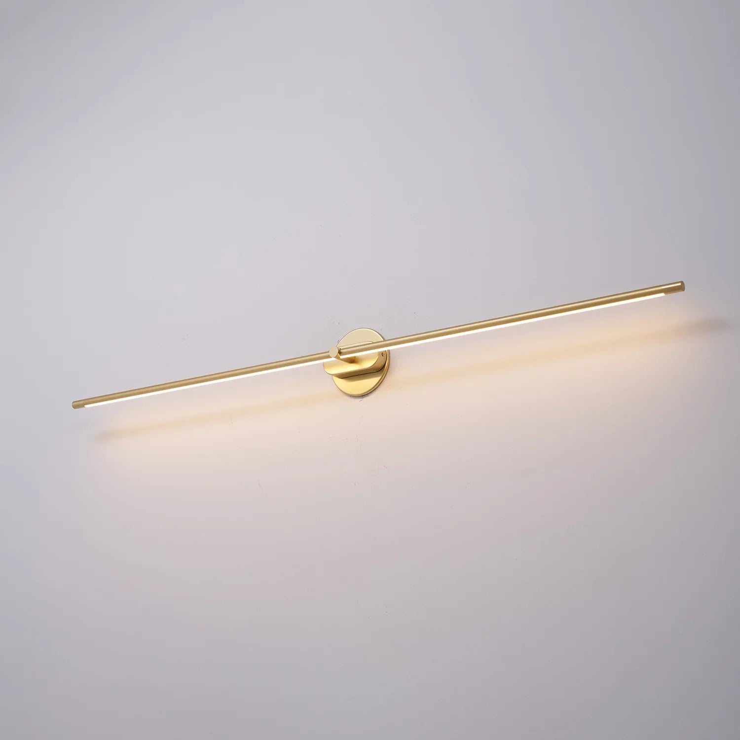 Sleek Metal Bathroom Bar Wall Light