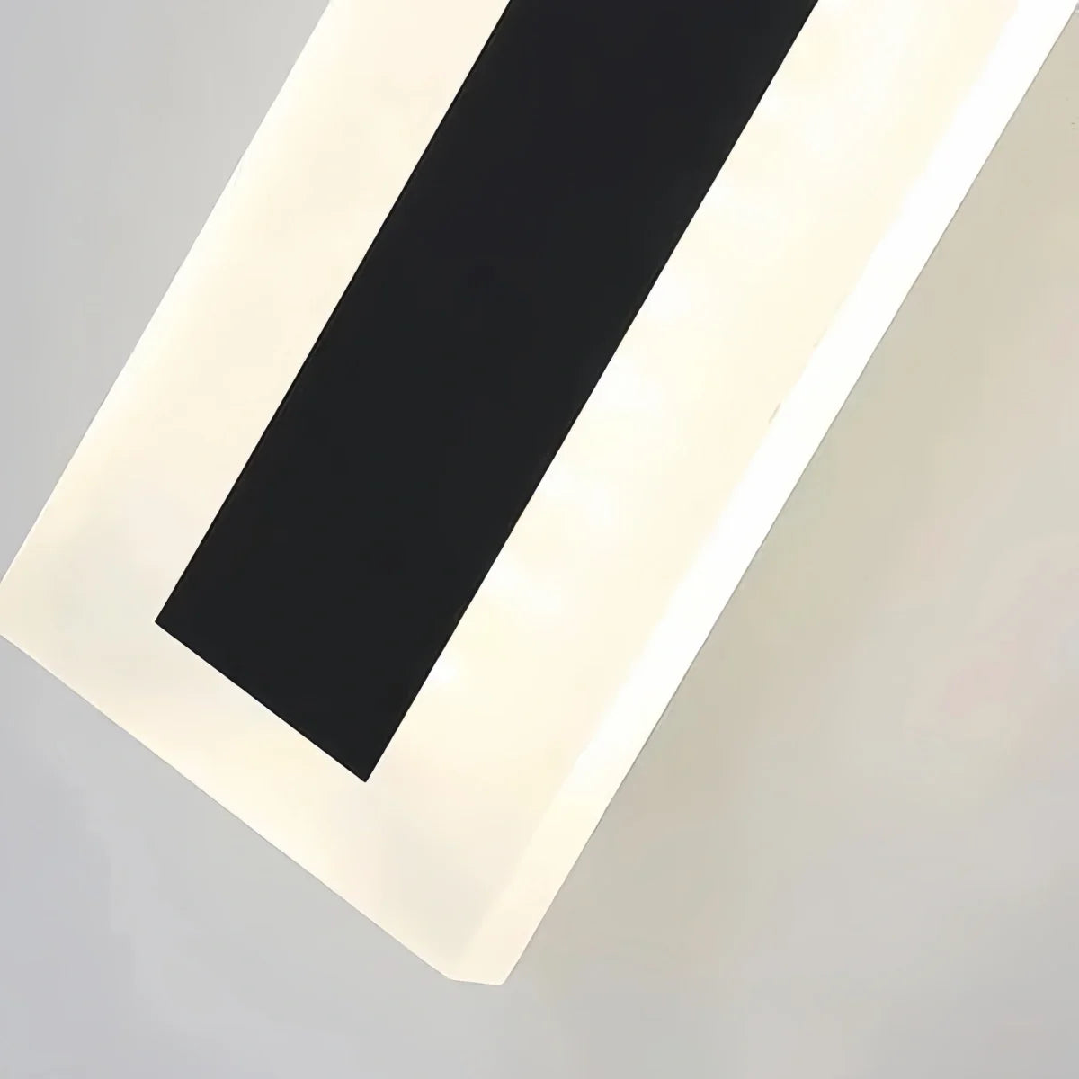 Modern Black Outdoor LED Wall Light with Sensor