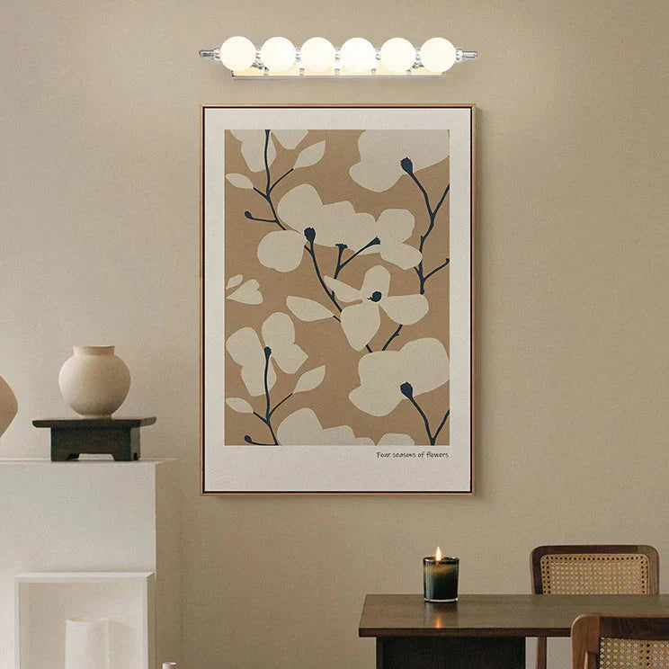 Applique murale LED moderne pour miroir de salle de bains avec globe