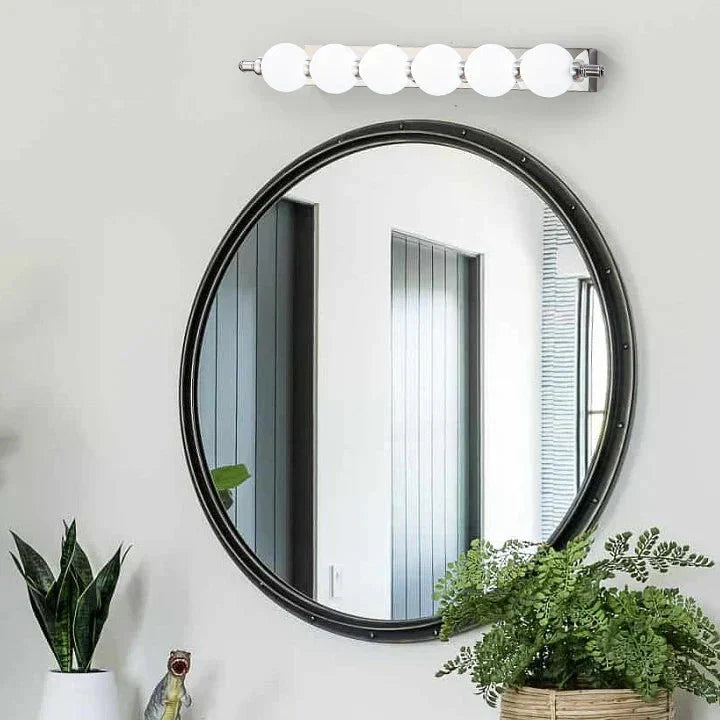 Applique murale LED moderne pour miroir de salle de bains avec globe