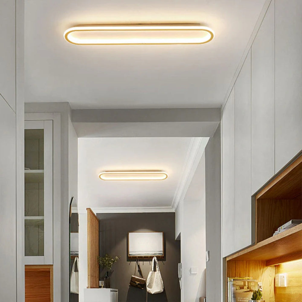 Modern Linear Ceiling Light with Integrated LED