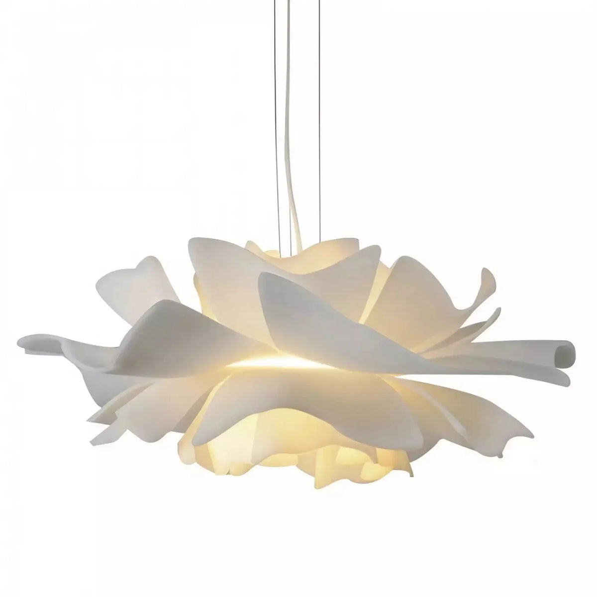 Suspension moderne pour plafond en acrylique en forme de fleur de lotus