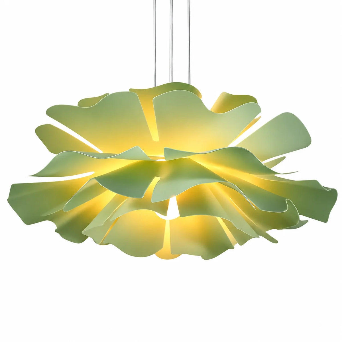 Suspension moderne pour plafond en acrylique en forme de fleur de lotus